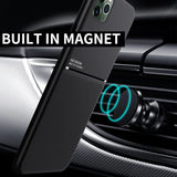 Magnetic Car Phone Case for iPhone Pro Max, XR, XS, Mini, Plus – Built-in Magnet, Soft TPU Shockproof Metal Cover for Car Mount – Premium Protection - TAG
