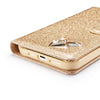 Glitter Luxe Clamshell Wallet Case for iPhone Plus, Pro, Max & Mini – High-End Mobile Phone Cover - TAG