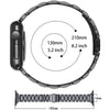 Premium Thin Strap Stainless Steel Apple Watch Band for Series SE, Ultra, and iWatch - Durable Metal Bracelet - TAG