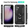 Samsung Galaxy Ultra Armor Case with Magnetic Metal Ring Holder – Shockproof Protective Cover for Enhanced Grip and Durability - TAG