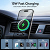 15W MagSafe Wireless Car Charger & Fast Charging Phone with Secure Magnetic Car Phone Holder with 360° Rotation & Quick-Release Grip Mount for iPhone - TAG