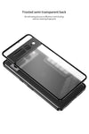 2-in-1 Shockproof Metal Aluminum Frame & Hard PC Back Phone Case for Google Pixel A Durable Protective Cover - TAG