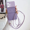 Luxury Crossbody Lanyard Wallet Case for iPhone Pro Max/Mini/X/XS/Plus – Leather Card Holder with Stand & Strap Bag - TAG