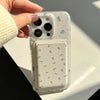 Lovely Floral Mag Safe Card Pocket Wireless Charging Phone - Wave Point IMD Cover - TAG