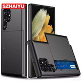 Premium Shockproof Wallet Case for Samsung Galaxy FE Plus Ultra – Heavy-Duty Card Holder Shell Cover -TAG