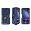 Samsung Galaxy Z Fold Shockproof Armor Case with Pen Slot, Magnetic Ring Holder, Window Camera Protector, and Hinge Cover - TAG