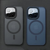 Matte Translucent Frosted iPhone Pro Max Plus Magnetic Case for MagSafe Wireless Charging - Slim Protective Cover with Enhanced Grip & Shock Absorption - TAG