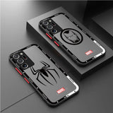 Marvel Hero Shield Matte Shockproof Case for Samsung Galaxy Ultra, Note, and Plus – Durable Logo Design Cover - TAG