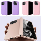Premium PU Leather Hinge Case for Google Pixel Fold - Skin-Friendly Folding Phone Cover with Stand & Bracket Holder - TAG