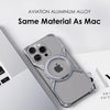 Aluminum Alloy Magnetic Mag Safe Stand Case for iPhone Pro Max | Metal Hollow Rimless Bumper Cover Funda-TAG - Ultimate Protection & Style -TAG
