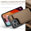 Premium Shockproof Leather Wallet Cover with Magnetic Card Holder Phone Case for iPhone - TAG