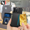 Magnetic Leather Wallet Anti-Drop Stand Cover with Card Slots Case for iPhone - TAG