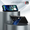 Magnetic Leather Wallet Anti-Drop Stand Cover with Card Slots Case for iPhone - TAG