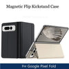 Premium Magnetic Flip Kickstand Leather Case for Google Pixel Fold G9FPL – Shockproof Book Stand Cover - TAG
