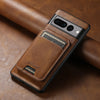 Premium Luxury PU Leather Business Wallet Case for Google Pixel Magnetic Wireless Charging Compatible Card Holder Cover - TAG