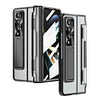 Transparent Hard Case for Samsung Galaxy Z Fold with Glass Film Screen Armor, Hinge Protection, and Stand – Ultimate Protection Cover -TAG