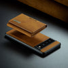 Premium 2-in-1 Magnetic Wallet Case for Google Pixel 5G - Detachable Leather Trifold Card Holder & Purse Bag Phone Cover - TAG
