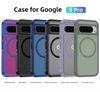 Luxury Military-Grade Protection, A Matte Bumper Hybrid PC Back Cover with Magnetic Shockproof Armor Case for Google Pixel 9/8 Pro/8A – TAG