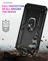 Samsung Galaxy Ultra Armor Case with Magnetic Metal Ring Holder – Shockproof Protective Cover for Enhanced Grip and Durability - TAG