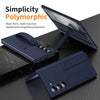 Ultimate Armor Stand Case for Samsung Galaxy Z Fold: Full Protection with Elastic Wrist Band & Tempered Glass Cover - TAG