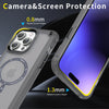 Translucent Hybrid Armor Shockproof Case for iPhone Pro Max - Mag Safe Magnetic TPU Bumper & Hard Plastic Cover | Durable & Stylish Protection - TAG
