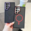 Premium Matte Magnetic MagSafe | Compatible Shockproof Wireless Charging Cover Case for Samsung Galaxy S Series - TAG