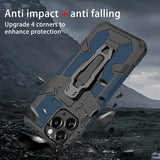 Ultimate Mecha Armor Back Clip Shockproof Case for iPhone Pro Max – Anti-Fall Rugged Cover with TAG Compatibility - TAG
