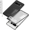 2-in-1 Shockproof Metal Aluminum Frame & Hard PC Back Phone Case for Google Pixel A Durable Protective Cover - TAG