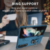 Anti-Drop Hinge Armor Case for Samsung Galaxy Z Fold with Metal Ring Stand - Shockproof Protective Phone Cover - TAG