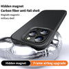 Ultra-Strong Carbon Fiber Magnetic Explosion-Proof Phone Case for iPhone Pro Max - Enhanced Lens Protection with Mag Safe Compatibility & Wireless Charging - TAG