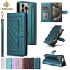 Premium Leather Wallet Flip Case with Magnetic Stand All-in-One Book Cover for iPhone - TAG