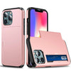 Slide Wallet Armor Case for iPhone X, XR, XS Max, Plus, SE - Shockproof TPU Back Cover with Credit Card Slot - TAG