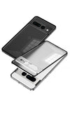 2-in-1 Shockproof Metal Aluminum Frame & Hard PC Back Phone Case for Google Pixel A Durable Protective Cover - TAG