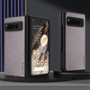 Luxury Textile Leather Skin TPU Hard Case for Google Pixel Fold - Premium Soft Funda Capa-TAG Protective Cover - TAG