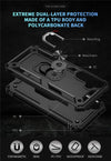 Samsung Galaxy Ultra Armor Case with Magnetic Metal Ring Holder – Shockproof Protective Cover for Enhanced Grip and Durability - TAG
