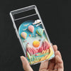 Chic Transparent TPU Mountain & Balloons Phone Case – Scenic Landscape Design for Google Pixel Pro - TAG