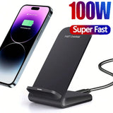 Fast Charge Pro Wireless Charging Stand Pad – Ultra-Slim Induction Dock for iPhone Pro Max, Samsung, Xiaomi | Rapid Charging Station - TAG