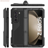 Ultra Shield Armor Heavy Duty Shockproof Metal Case for Samsung Galaxy Z Fold - Rugged Protective Tank Cover with Drop & Scratch Defense - TAG