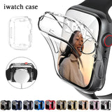 Ultra Clear Full-Body Screen Protector & TPU Bumper Cover for Apple Watch SE, Series - Scratch-Resistant IWatch Case Protector - TAG