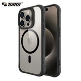 TOIKO Ultra Guard Mag Safe Shockproof Case for iPhone Pro Max Plus - Durable PC TPU Back Cover, Magnetic Wireless Charging Compatible - TAG